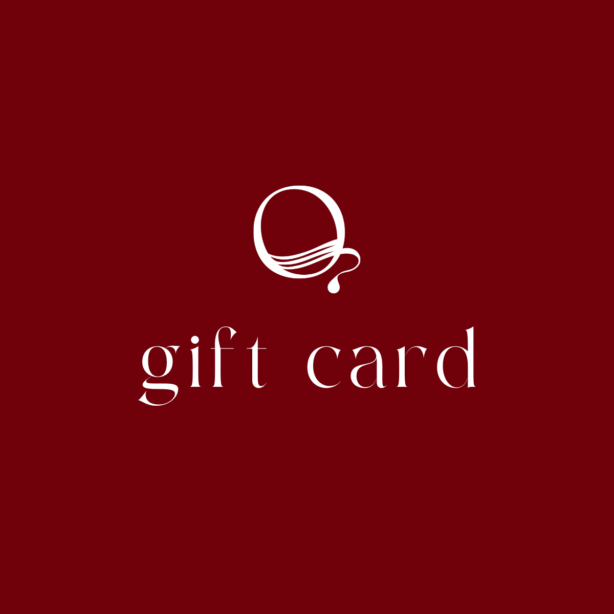 aqueous. gift card